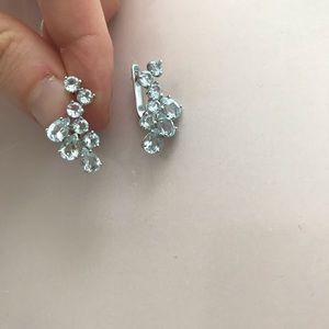 Sparkling Aquamarine Earrings
